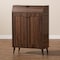 Baxton Studio Cormier Walnut finished 2-Door Wood Entryway Shoe Storage Cabinet 153-9159 - alternate 8